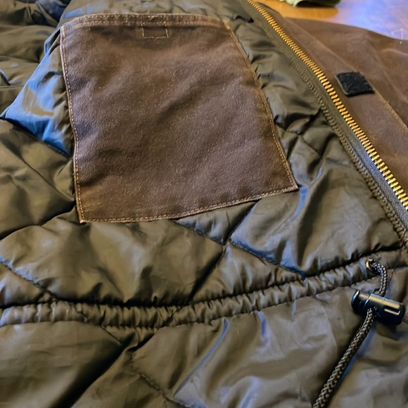Carhartt Jacket Coat Brown Canvas Arctic with Corduroy Collar - Picture 8 of 12